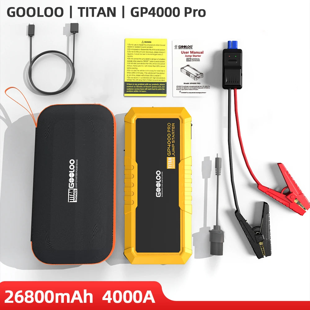 GOOLOO 4000A Jump Starter