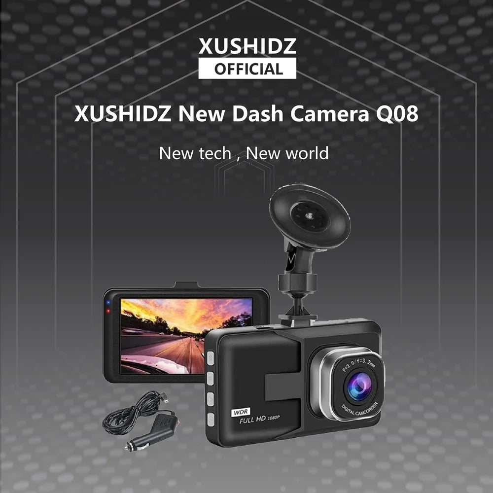 "XUSHIDZ 1080P HD Dash Cam with Night Vision"